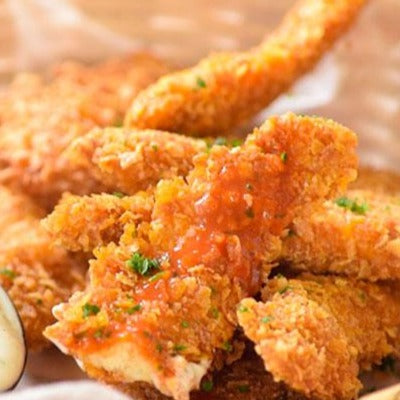 tiras de pollo frito