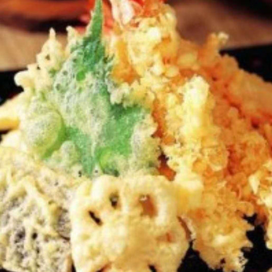 tempura mixta (verduras y mariscos)